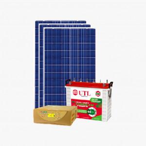 UTL Gamma+ 1 KW Solar Standard Smart Home System with 1 KVA-12V/24V Inverter